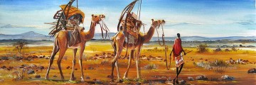 Africaine œuvres - Trek avec Camels de l’Afrique
